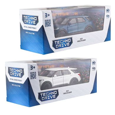 Автомодель FORD EXPLORER 2023 (перламутрово-білий, блакитний металік) 250392W