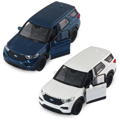 Автомодель FORD EXPLORER 2023 (перламутрово-білий, блакитний металік) 250392W