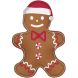 Блюдо 21x25,5см из фарфора в коробке GINGERBREAD POZZI MILANO 1472GING