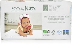 Одноразові дитячі підгузки Eco By Naty розмір 2, 33 шт 178365 7330933178365, S