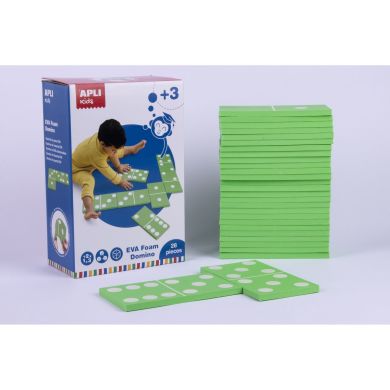 Гнучке дитяче доміно Apli Kids з піни EVA, XXL 17617, Зелений