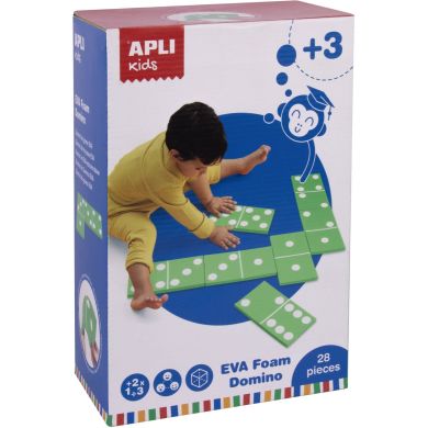Гнучке дитяче доміно Apli Kids з піни EVA, XXL 17617, Зелений