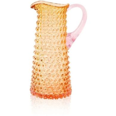 Графін Sunrise Hobnail 1л, янтарно-рожевий KLIMCHI 16185/1000-8572/27