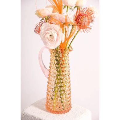 Графін Sunrise Hobnail 1л, янтарно-рожевий KLIMCHI 16185/1000-8572/27