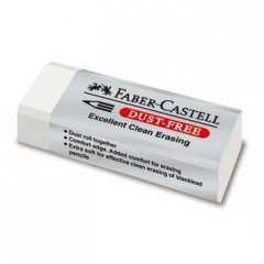 Гумка Faber-Castell dust-free білий вініл 187120