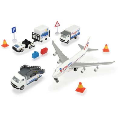 Ігровий набір Аеропорт, 3 машинки, 1 літак, 13 аксесуарів DICKIE TOYS 3743001