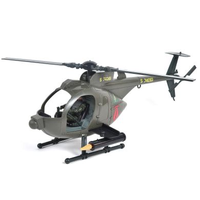 Игровой набор ELITE FORCE МНОГОЦЕЛЕВОЙ ВЕРТОЛЕТ MH-6 (вертолеток, мотоцикл, фигурки, аксес.) 101860
