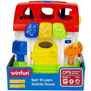 Інтерактивна іграшка-сортер WinFun ВінФан Будиночок з музикою і світловими ефектами 0772-NL