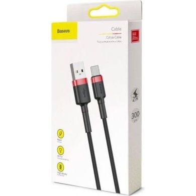 Кабель Baseus USB to Type-C 2A 3m CATKLF-U91 черв/чорн