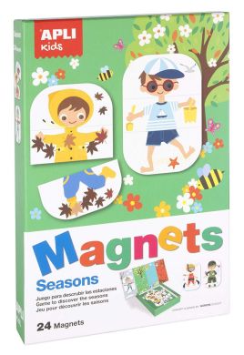 Комплект магнітів Пори року Apli Kids 000017160