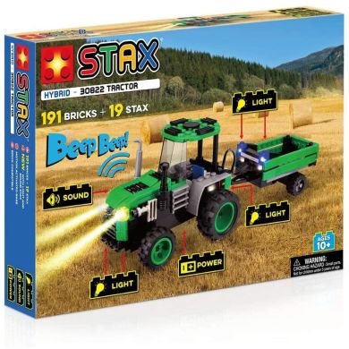 Конструктор электронный STAX Tractor зеленый LS-30822