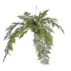 Цветок искусственный Аспарагус подвесной зеленый 109 см. Silk-ka 129092