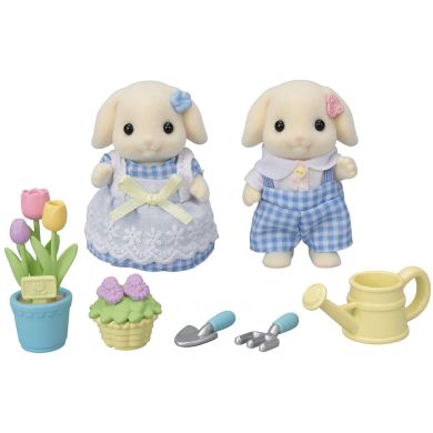 Цветочные кролики-двойняшки с аксессуарами для сада Sylvanian Families 5736