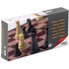 Магнитные шахматы-шашки малые, поле 16х16 см CAYRO 450
