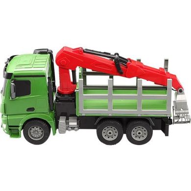 Машинка игрушечная на ручном управлении Лесовоз Mercedes Benz Arocs DOUBLE E E352-003