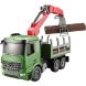 Машинка игрушечная на ручном управлении Лесовоз Mercedes Benz Arocs DOUBLE E E352-003