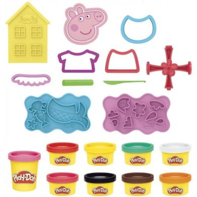 Набор для творчества с пластилином Play-Doh Свинка Пеппа: стильный сет F1497