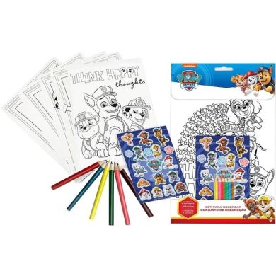 Набір розмальовок з наліпками та олівцями Щенячий патруль Kids Licensing 6861242