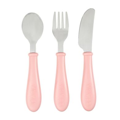 Набір столових приборів Beaba Babycook Old pink 3 предмета рожевий 913462, Рожевий
