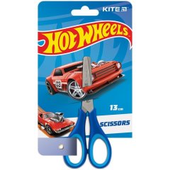 Ножиці дитячі з гумовими вставками, 13 см Hot Wheels KITE HW23-123