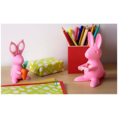 Ножиці і магніт зі скріпками Bunny Qualy QL10115-PK