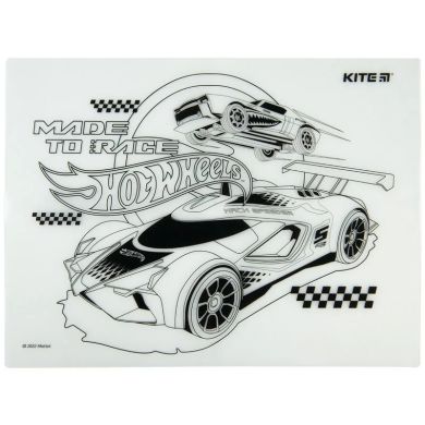 Підкладка розмальовка силіконова 30х40см, Hot Wheels HW22-424