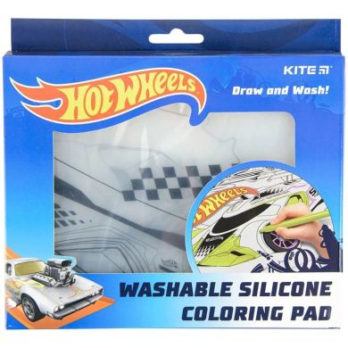 Підкладка розмальовка силіконова 30х40см, Hot Wheels HW22-424