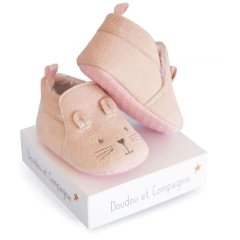 Пінетки для немовля DouDou 0-6 міс.рожеві у коробці, DC3708 DC3708