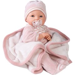 Пупс Bimba в рожевому одязі, плаче та кліпає очима, 37 см, Antonio Juan 14155