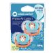 Пустышка силиконовая BEBE CONFORT 2 шт PHYSIO AIR DUMMY TRAVELLER 18/36 синяя и оранжевая 3104201790