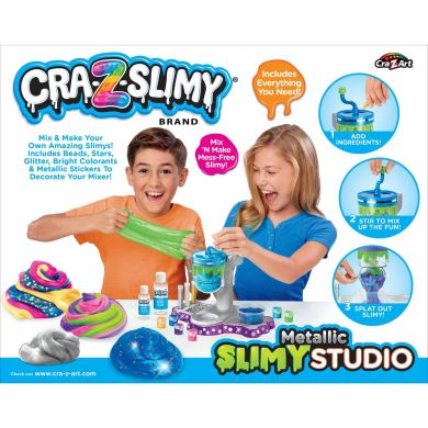Слайм Cra-Z-Art Metallic Slimy Studio, набір 21од 60016CRA