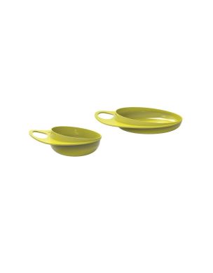 Тарілка для годування Nuvita Easy Eating Глибока і Дрібна 2шт. 18 см NV8461Lime, Салатовий