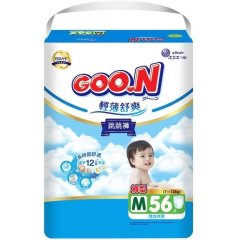 Трусики-підгузки GOO.N Slim & Comfortable для дітей 7-12 кг (розмір 3(M), унісекс, 56 шт) 21001091, M