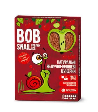 Конфеты Bob Snail натуральные яблочно-вишневые 30 г 4820162520286