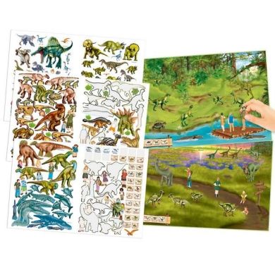 Зоопарк з динозаврами, альбом для розфарбовування Dino World 411400