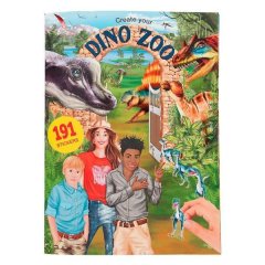 Зоопарк с динозаврами, альбом для раскрашивания Dino World 411400