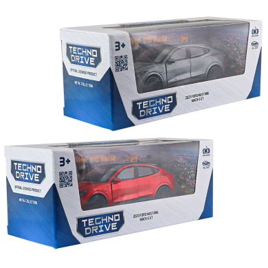 Автомодель FORD MUSTANG MACH-E GT 2023 (червоний, сріблясто-сірий) 250387W