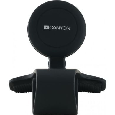 Автотримач для телефона магнітний Canyon CH-10 з 2 пластинами (прямокутник/коло), black CNE-CCHM10