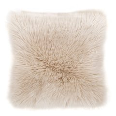 Декоративна подушка з овечої шкіри та замші 45x45 см, натур. Tiseco 3294NATURAL