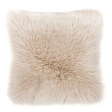 Декоративная подушка из овечьей кожи и замши 45x45 см, натур. Tiseco 3294NATURAL