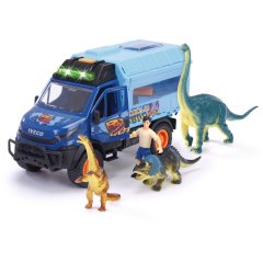 Игровой набор Исследование динозавров, машина со звуковыми и световыми эффектами , 3 динозавра, 1 фигурка, 28 см DICKIE TOYS 3837025