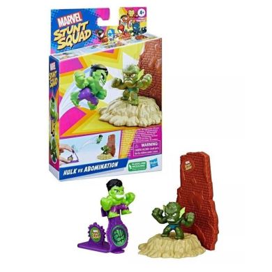 Игровой набор Marvel Stunt squad HULK VS ABOMINATION F6895
