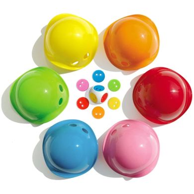 Ігровий набір Moluk Білібіо міні 6 кольорів і кубик з чіпами 43015, Різнокольоровий