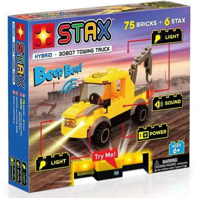 Конструктор электронный STAX Towing Truck желтый LS-30807