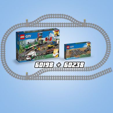 Конструктор LEGO City Железнодорожные стрелки, 6 деталей 60238
