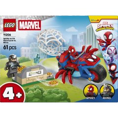 Конструктор LEGO Spidey Павук на мотоциклі проти Носорога 11206