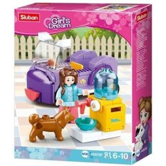 Конструктор SLUBAN M38-B0970F Girls Dream Машинка, 91 деталей