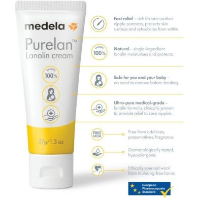 Крем для сосків Purelan 2.0 37 г, Medela 101041339 7612367073097