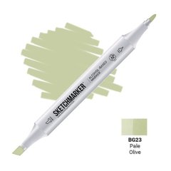 Маркер спиртовой двухсторонний Sketchmarker Бледно-оливковый SM-BG23