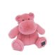 Мягкая игрушка DouDou Бегемот малиново-розовый 25 см, HO3101